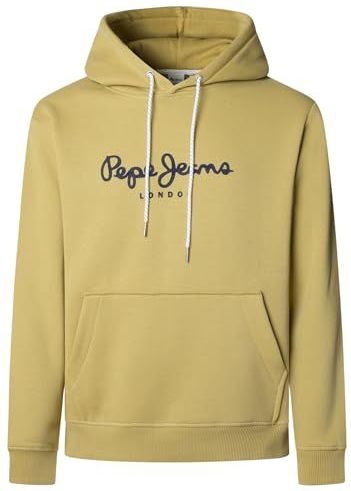 Pepe Jeans - Macbeth Plain - Hoodie - Geel - Katoen
