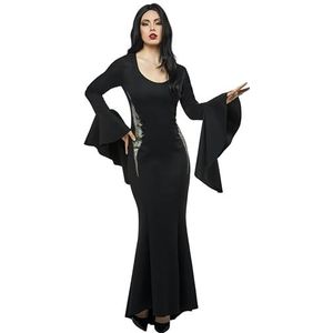 Rubies vrouwen woensdag tv-show Morticia Addams kostuum jurk, Zoals getoond, L