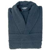 Secaneta - Badjas - Unisex - Crossover Badstofmodel - Katoen - Met Smokingkraag - Wit