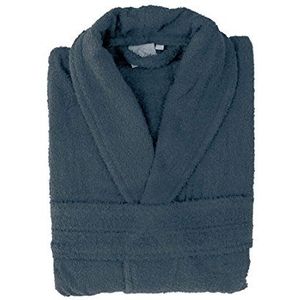 Secaneta - Badjas - Unisex - Crossover Badstofmodel - Katoen - Met Smokingkraag - Wit