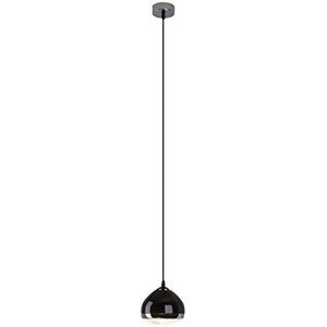 Brilliant Rider hanglamp 1 flg zwart | 1 x D45, E14, 25 W, geschikt voor hanglampen (niet inbegrepen) | schaal A++ tot E | in hoogte verstelbaar/kabel in te korten