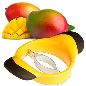Relaxdays mangosnijder - mangodeler - partjessnijder - fruit - anti-slip