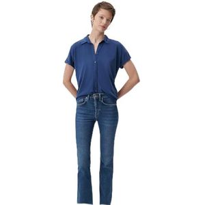 Mavi Dames T-shirt met korte mouwen, medieval blue, S, medieval blue, S