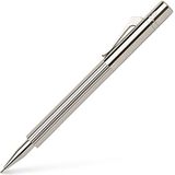 Graf von Faber-Castell 138010 pocket-potlood pocket pen pocket-draaipotlood geplatineerd metalen schacht gekarteld, zilver