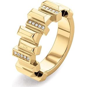 Calvin Klein LUSTER Collection Ring voor dames, geel goud - 35000333B