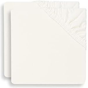 Hoeslaken jersey 60x120cm ivory (2pack)