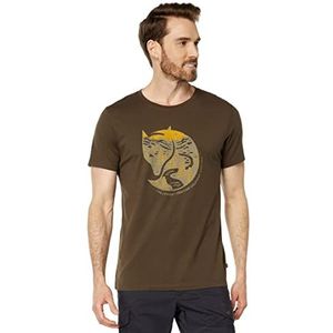 Fjallraven Arctic Fox T-shirt M T-shirt voor heren, donker olijfgroen, XL