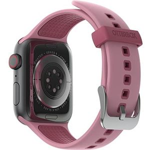 OtterBox horlogeband voor de hele dag voor Apple Watch Series 9/8/7/6/SE 2e gen/SE 1e gen/5/4/3 - 42mm/44mm/45mm, vervangende duurzame, zachte siliconen band voor Apple Watch, Mauve
