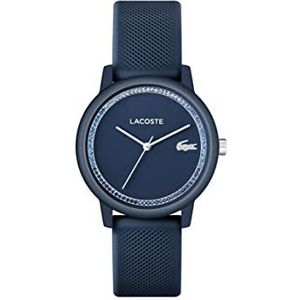 Lacoste Analoog kwartshorloge met blauwe siliconen armband voor dames - 2001290