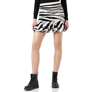 Pinko Hefei Milano Zebra Punkrok voor dames, Dz0_crème/zwart, L