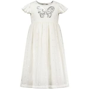 SALT AND PEPPER BY KIDS PARK meisjesjurk pailletten vlinder, off-white, 128