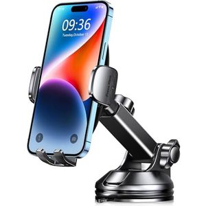 CIRYCASE Mobiele telefoonhouder voor de auto, [extreem sterke zuigkracht] universele telemovelhouder, voorruit en dashboard, voor mobiele telefoons van 10,2-17,8 cm (4-7 inch), bediening met één