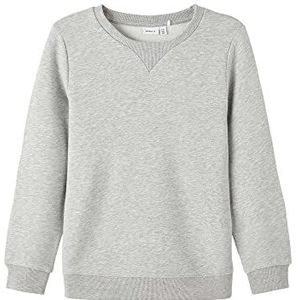 NAME IT Jongen sweatshirt zacht lange mouwen, gemengd grijs, 122/128 cm