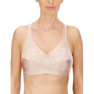 Naturana Dames Soft Cup Bra Beugelloze beha, beige (lichtbeige), 80B