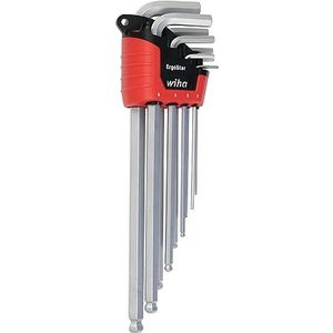 Wiha 66996 ErgoStar-Ball End Hex hoeksleutel 9-delige set