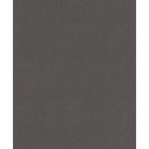 Rasch Behang 633177 - Unitbehang van vlies in antraciet uit de collectie Color your life - 10,05 m x 0,53 m (LxB)