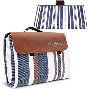 Scuddles Extra Grote Picknick- & Outdoor-Decke met Dubbele Laag, Waterafstotend, Handige Mat met Tas – Ideaal voor Lente, Zomer, Kamperen en het Strand