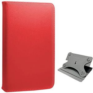 Beschermhoes voor cool ebook/tablet, 9,7-10 inch, glad, rood draaibaar, panorama,