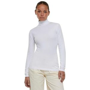 Urban Classics Dames Dames Dames Gebreide Turtleneck Sweater Sweatshirt, wit, XXL