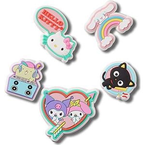 Crocs Jibbitz 5-Pack Hello Kitty en Friends schoenbedels, Sanrio bedels, Veelkleurig, Eén maat
