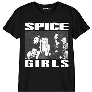 SPICE GIRLS Unisex T-shirt voor kinderen, The Group, referentie: BOSPICETS002, zwart, maat 14 jaar, Zwart, 14 Jaren