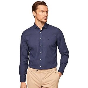 Hackett London Heren GMT Dyed Mussola K Shirt, marineblauw, 3XL