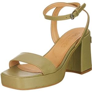 Shabbies Shs1092 damessandalen, groen, 39 EU