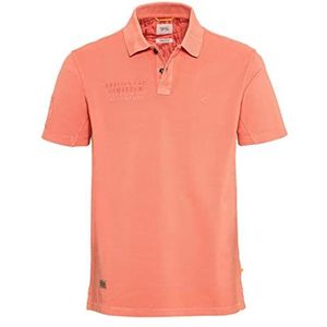 camel active Heren 409960/1P28 T-shirt, Coral Red, L, koraalrood (coral red), L