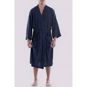 Amazon Essentials Lichtgewicht wafelgewaad voor heren (verkrijgbaar in groot en lang), marineblauw, 3X-Large groot