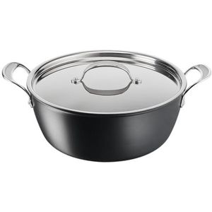 Tefal Jamie Oliver, 30 cm grote batch koekenpan, antiaanbaklaag, ovenbestendig, inductie, hard geanodiseerd, H9125444