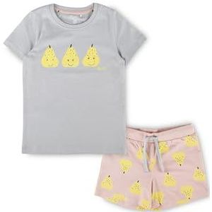 Sigikid Uniseks kinderpyjama voor jongens en meisjes pyjamaset, lichtblauw/roze/shorty, 92