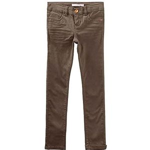 NAME IT Nkfpolly Twitexy Pant Noos broek voor meisjes, Stone Gray, 134 cm