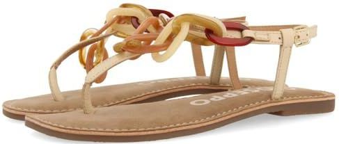 GIOSEPPO Medley - Sandalen - Wit - Leer - Detaillering met Kettinkjes