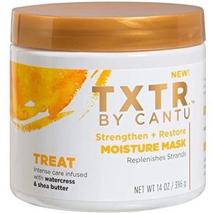 CANTU - TXTR Strengthen + Restore - Vochtmasker voor haar - Versterkt en verzorgt - Gemaakt in de VS - 396 gr