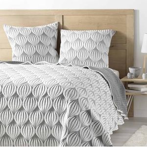 douceur d'intérieur, Gewatteerde sprei (220 x 240 cm) Faustine, microvezel jersey