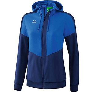 Erima dames Squad tracktop jack met capuchon (1032018), new royal/new navy, 36