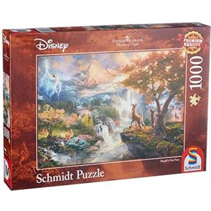 Schmidt Spiele CGS_59486 Thomas Kinkade: Disney - Bambi Puzzle, Multicolor