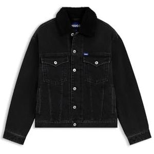 HUGO - Blue Jeansjack Dex - Charcoal015 - Tussenjassen
