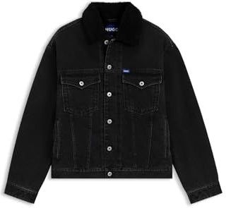 HUGO - Blue Jeansjack Dex - Charcoal015 - Tussenjassen