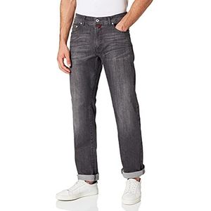 Pierre Cardin Lyon Blue Bolt Tapered Fit Jeans voor heren, grijs (Slate Grey 05), 32W x 34L