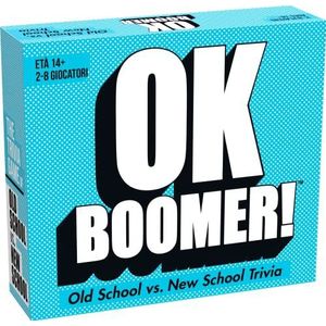 Goliath OK Boomer! (Italiaanse Versie) Kaartspel - gezelschapsspellen - Familiespellen - Quiz - Old School vs. New School leeftijd van 14 jaar, 2 tot 8 spelers