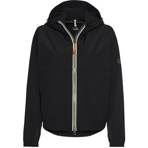 camel active Windbreaker voor dames van gerecycled polyester, zwart, 36
