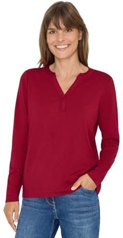 Cecil Damesshirt in tunieklook, Beaujolais Red, L