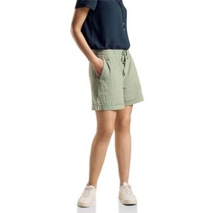 STREET ONE mousseline shorts, Soft Moss Green, 36W