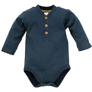 Pinokio Bodysuit Polo Long Sleeve Secret Forest, 100% katoen, Navy Blue, Jongens 62-92 (68), Navy Blue Secret Forest, 68 cm