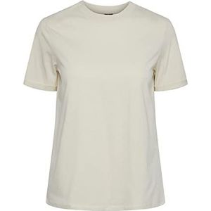 PIECES T-Shirt dames Pcria Ss Fold Up Solid Tee Noos Bc , berk , L
