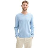 TOM TAILOR - 1039811 - Sweatshirt - Bright Wave Blue Melange