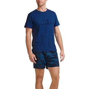 TED BAKER LONDON Heren T-shirt en geweven boxerset ondergoed (Pack van 2)