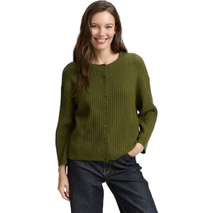 TOM TAILOR Cardigan gebreide jas voor dames, 38394 - Deep Ivy Melange, XL