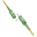 goobay 59645 Glasvezel kabel (FTTH) / Singlemode (OS2) Simplex/SC APC (8°) Mannelijk op SC-APC (8°) Mannelijke/Lichtgolfkabel / 25 meter